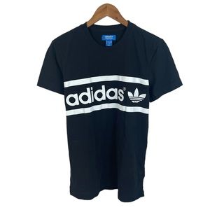 adidas Black and White Short Sleeve Tee